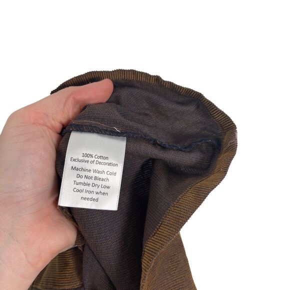 A.T.U.N Brown Button Front Skirt Western Rodeo Preppy Girls Youth 8-9 - Picture 5 of 6